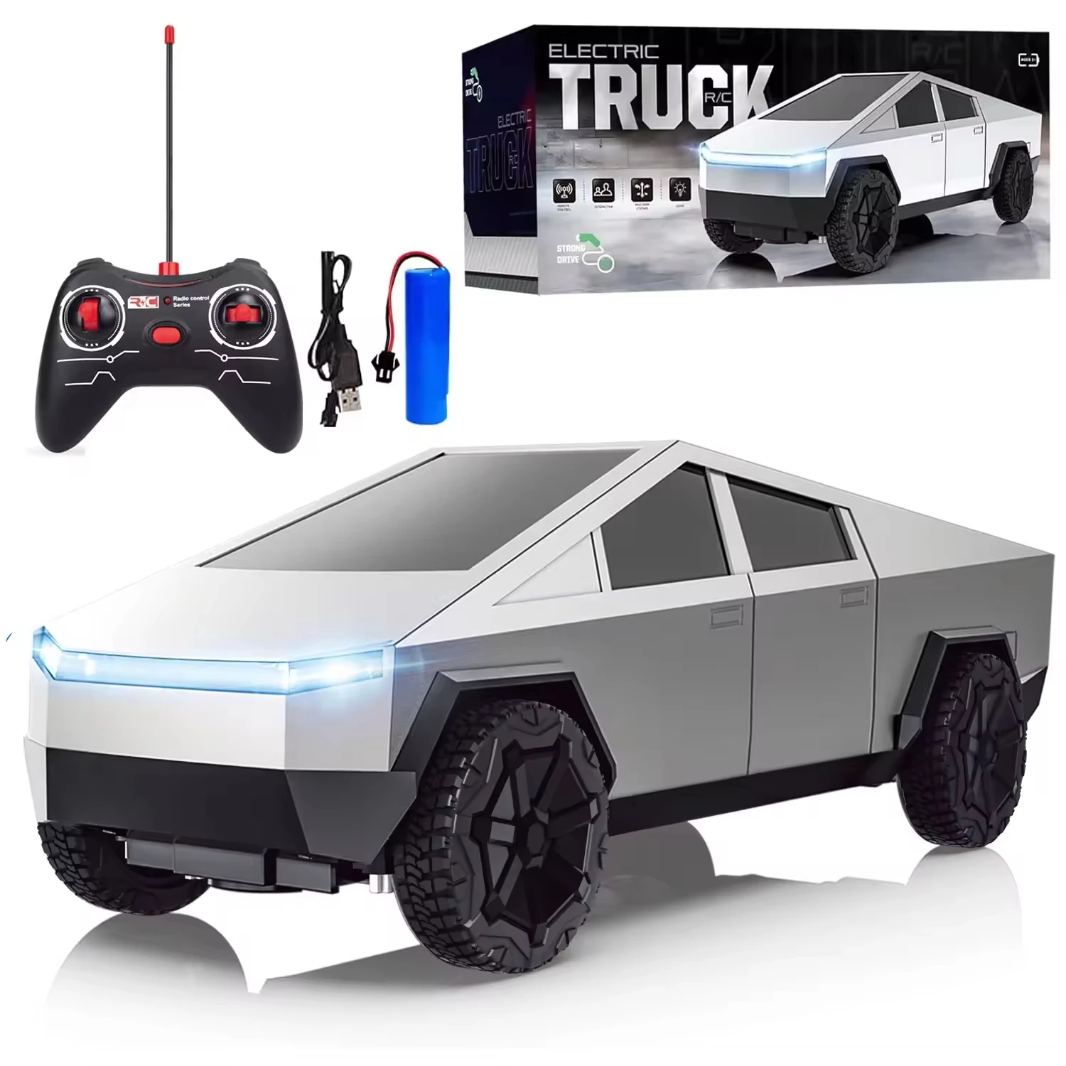 Drone Lidi Rc - 1:24 RC Cybertruck Pickup 4WD Off-Road