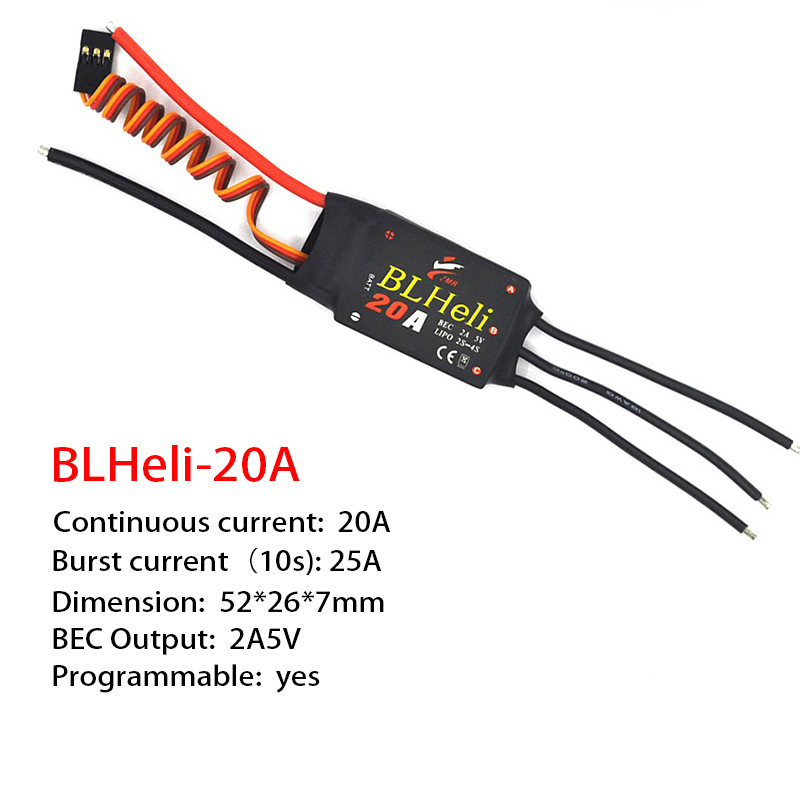 1-3Pcs Brushless ESC BLHeli 20 - Rc Airplane Drone ulasan dan harga
