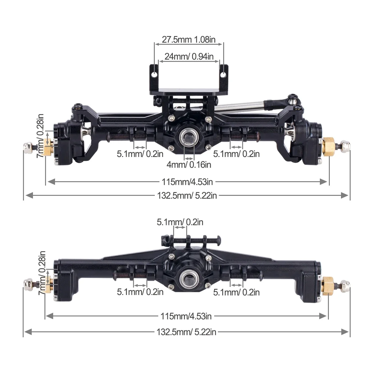 Aluminum CNC Portal Axles +10m - Rc Crawler Axle Parts ulasan dan harga