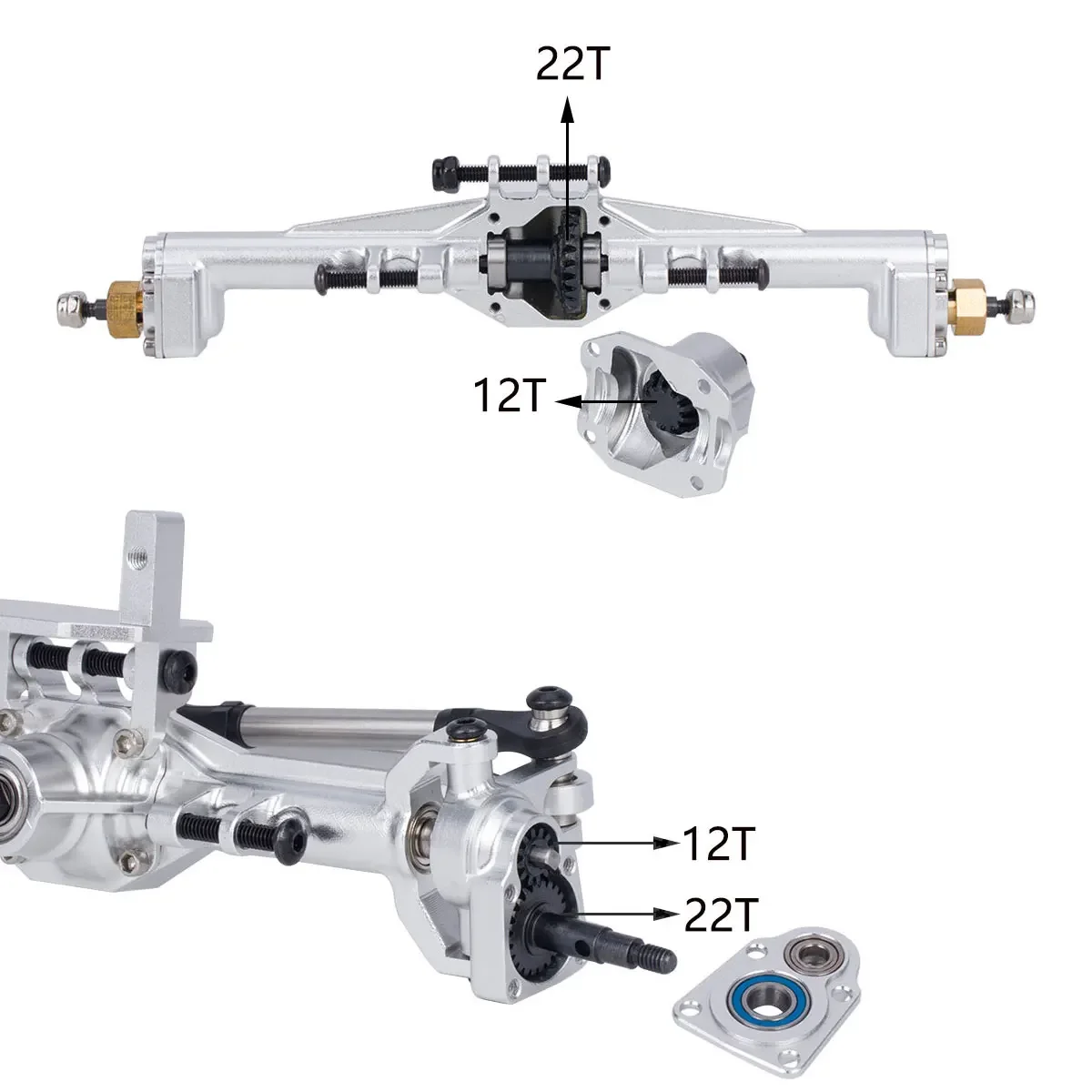 Aluminum CNC Portal Axles +10m - Rc Crawler Axle Parts ulasan dan harga