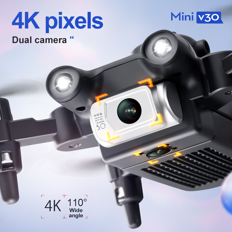 Mini V30 WiFi FPV Drone With 4 - Drone Rc With Screen ulasan dan harga