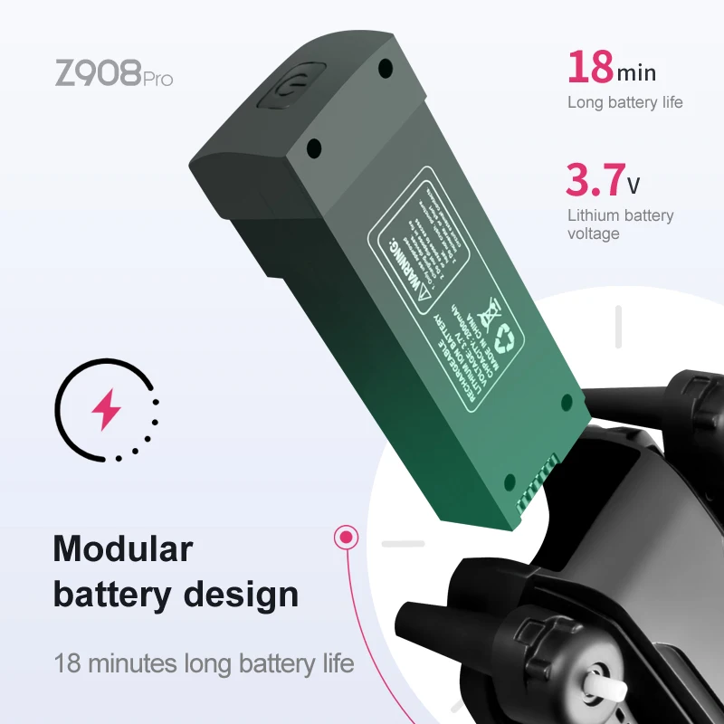 Z908 Pro Max Dron Battery 3.7V - Drone Rc Pro ulasan dan harga