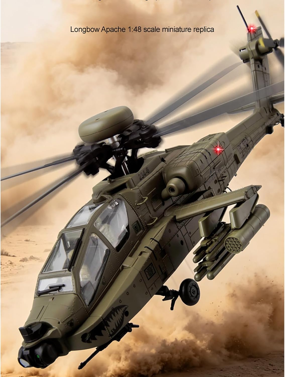 310MM 6CH C170 AH-64D Remote C - Drone Shahed Rc ulasan dan harga