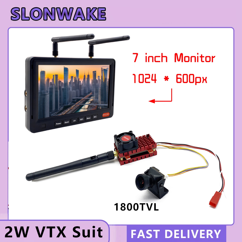 SLONWAKE 5.8G 2W VTX FPV 1800T - Drone Rc With Screen ulasan dan harga