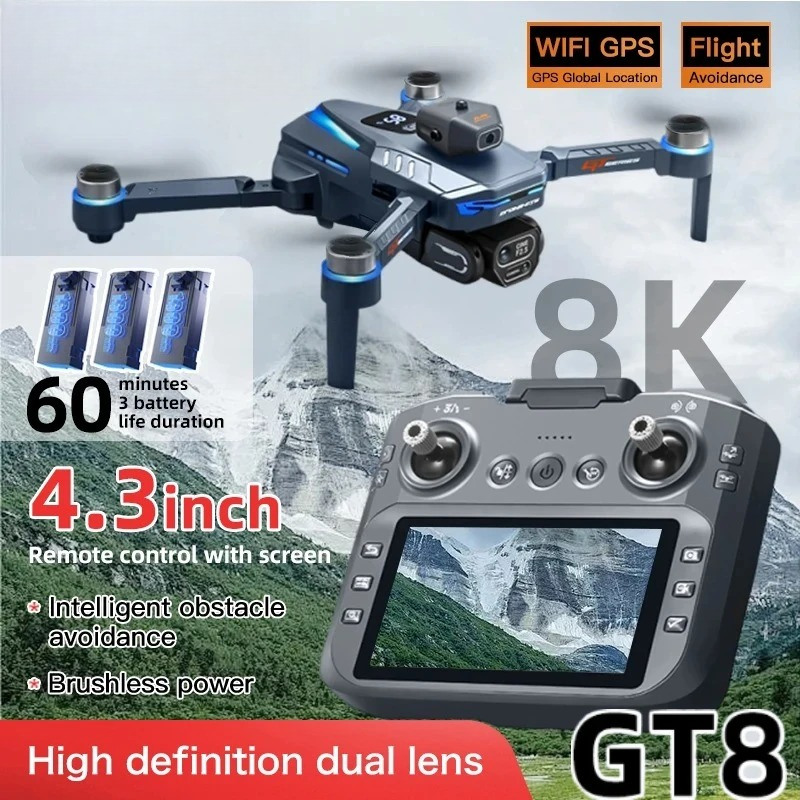 Original GT8 Drone 8K Professi - Drone Gt8 Rc ulasan dan harga