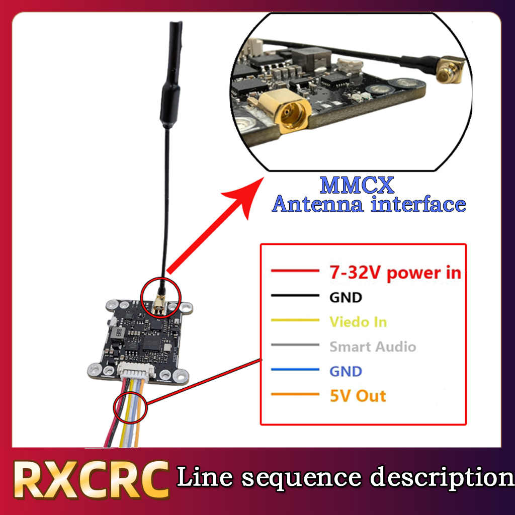 RXCRC 5.8G Module 48CH 1.6W VT - Rc Airplane Drone ulasan dan harga