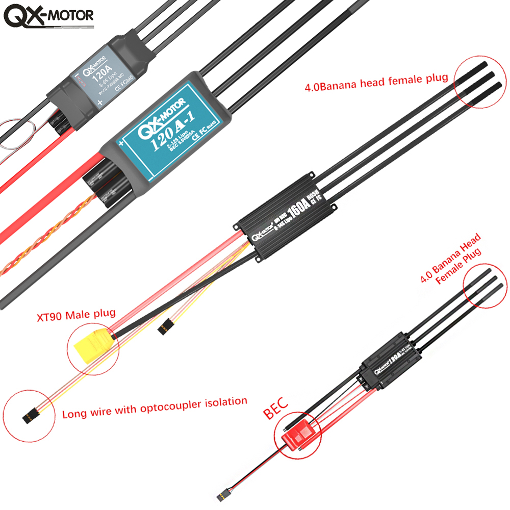 20A-120A Brushless ESC Speed C - Drone Rcs ulasan dan harga