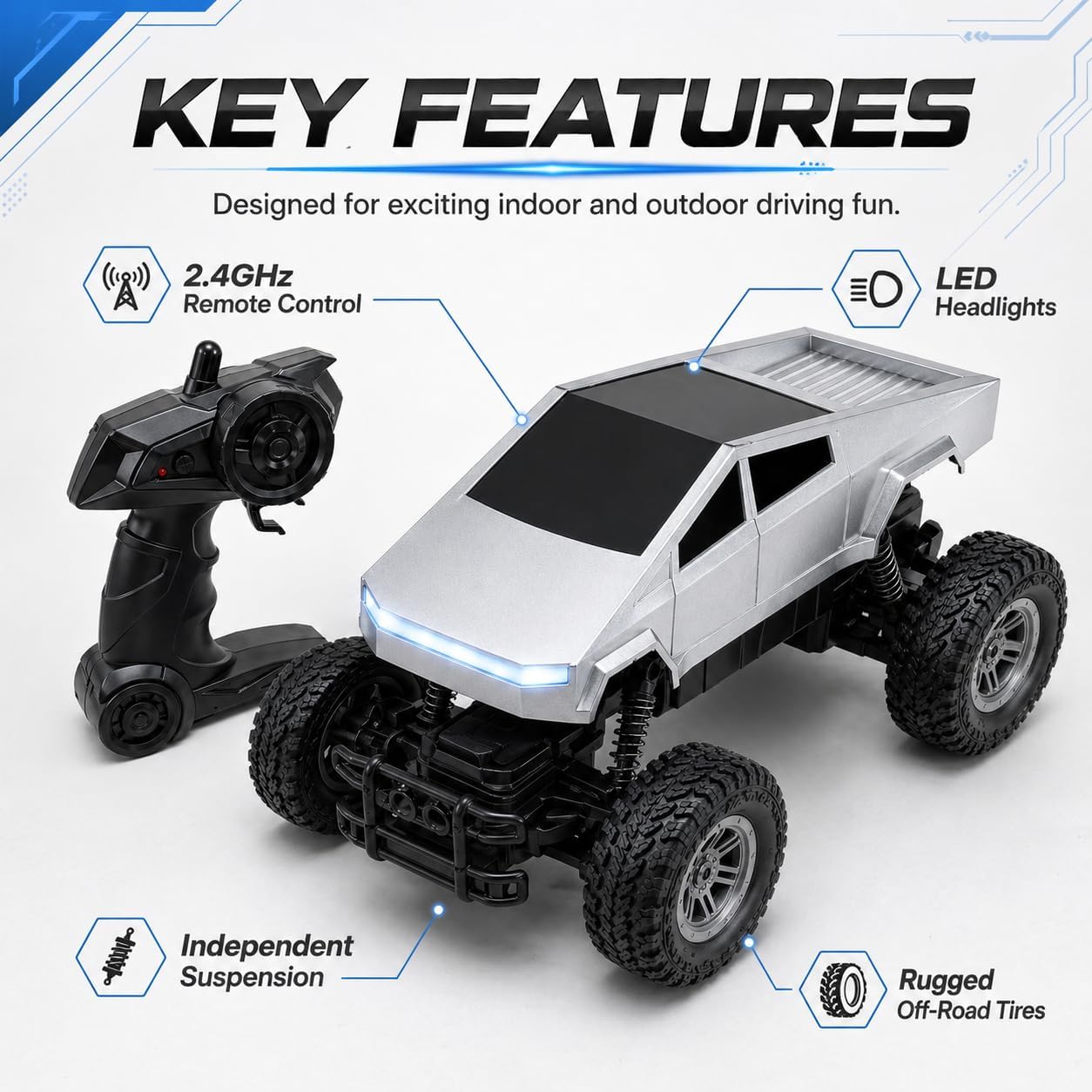 1:18 RC Car Remote Control Tru - Drone Lidi Rc ulasan dan harga