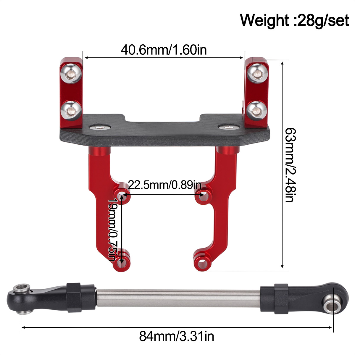 Aluminum Alloy Servo Mount Bas - Rc Crawler Axle Parts ulasan dan harga