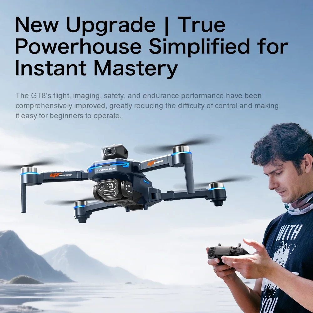 GT8 Drone 4K HD Camera Obstacl - Drone Gt8 Rc ulasan dan harga