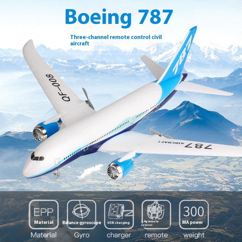 Qf008 RC Plane 787 Three Chann - Rc Wing Glider ulasan dan harga