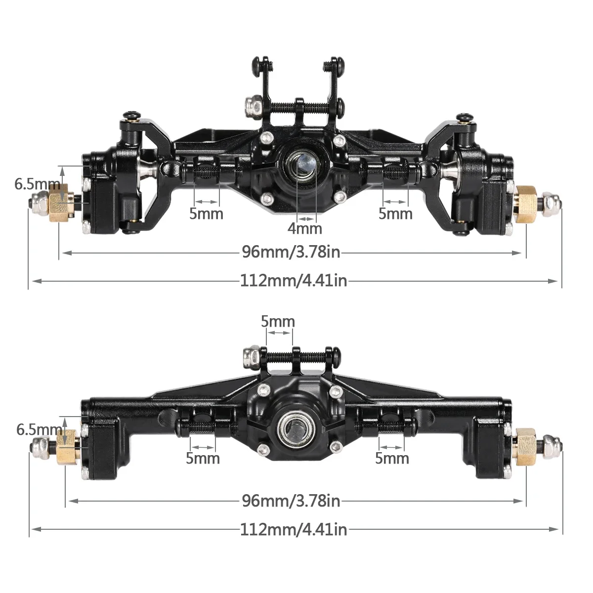 TRX4M Aluminum Front Rear Port - Rc Crawler Axle Parts ulasan dan harga