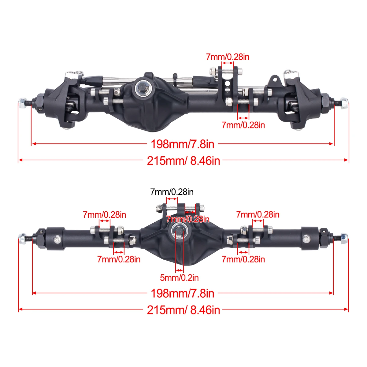 CNC Aluminum Axle Alloy Front  - Rc Crawler Axle Parts ulasan dan harga