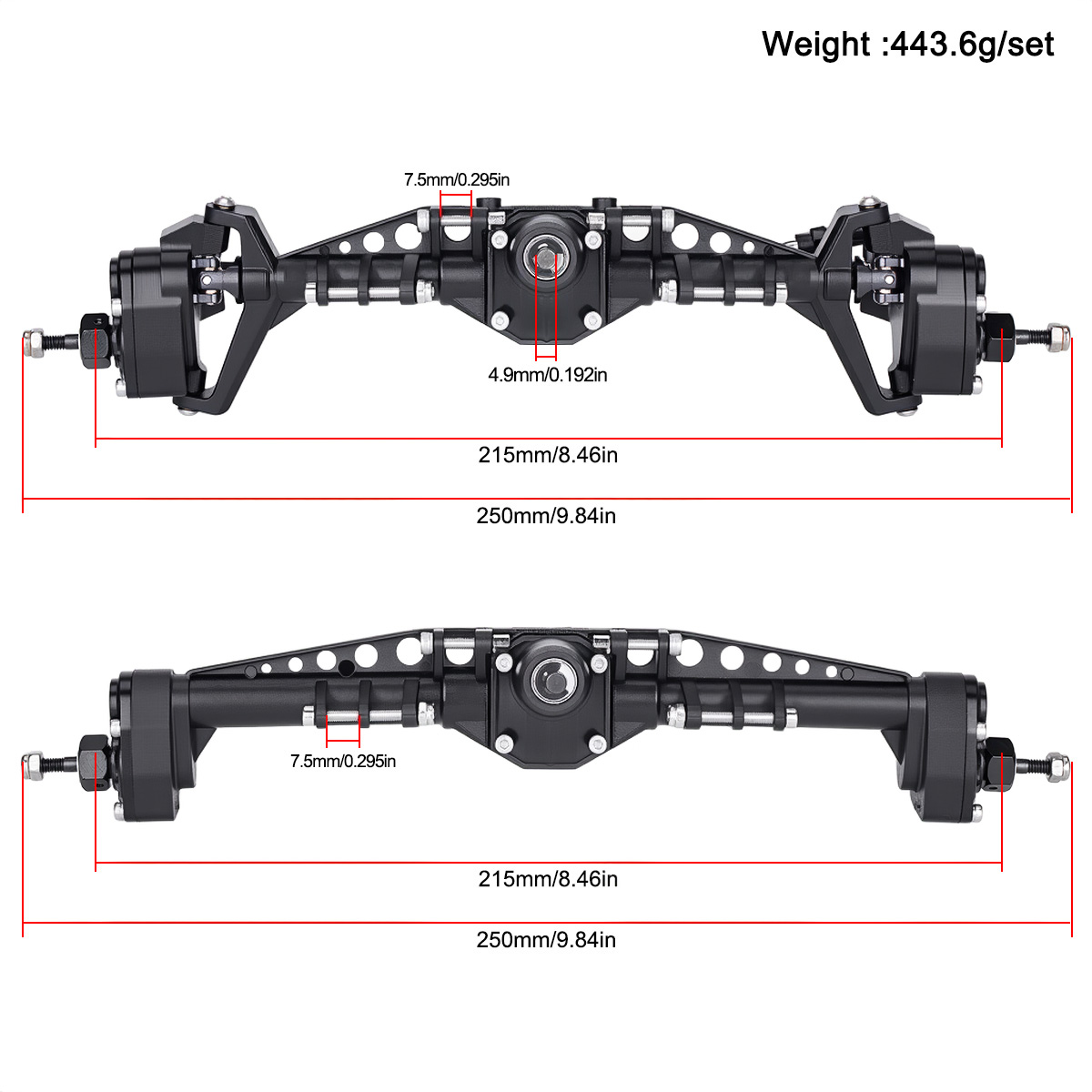 Front Rear Plastic Portal Axle - Rc Crawler Axle Parts ulasan dan harga
