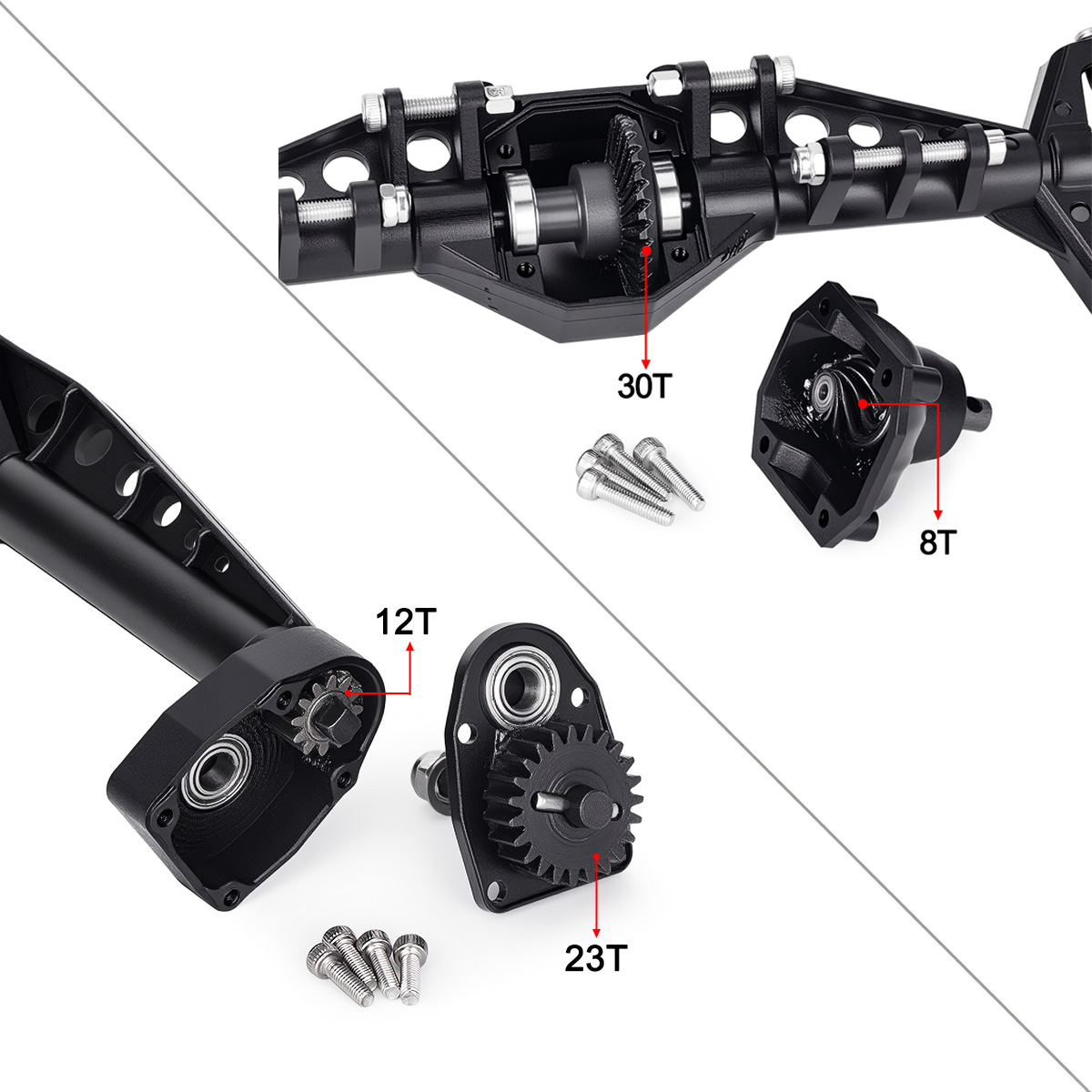 Front Rear Plastic Portal Axle - Rc Crawler Axle Parts ulasan dan harga