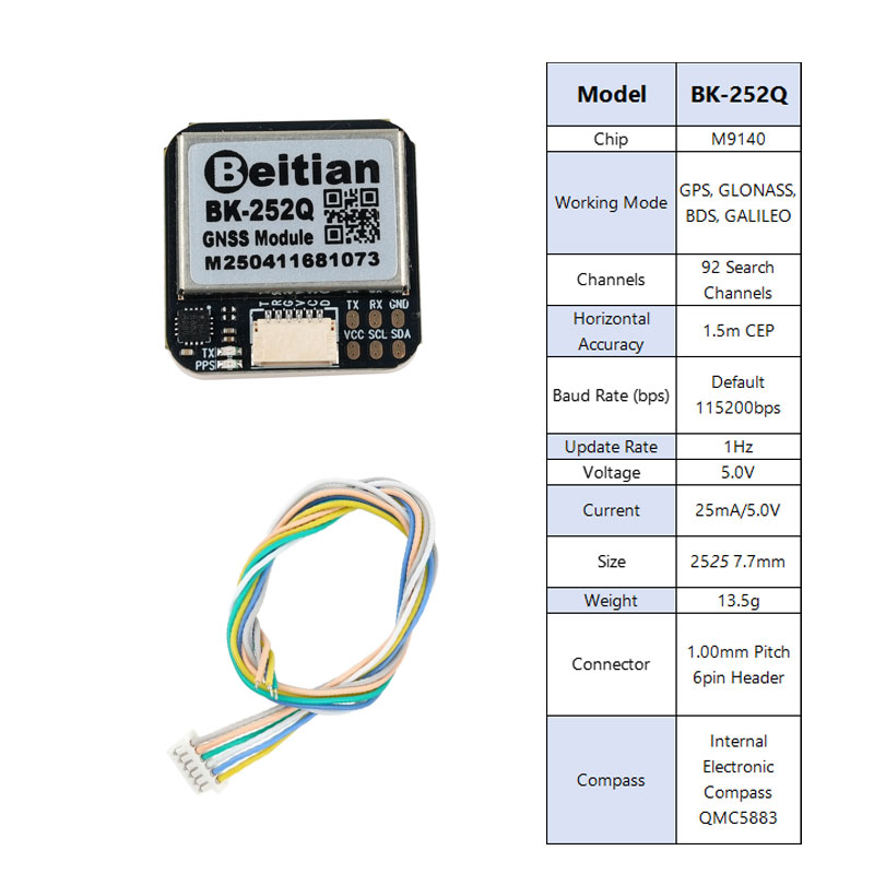 Beitian BK-252Q GPS GNSS Modul - Gps Module Drone ulasan dan harga