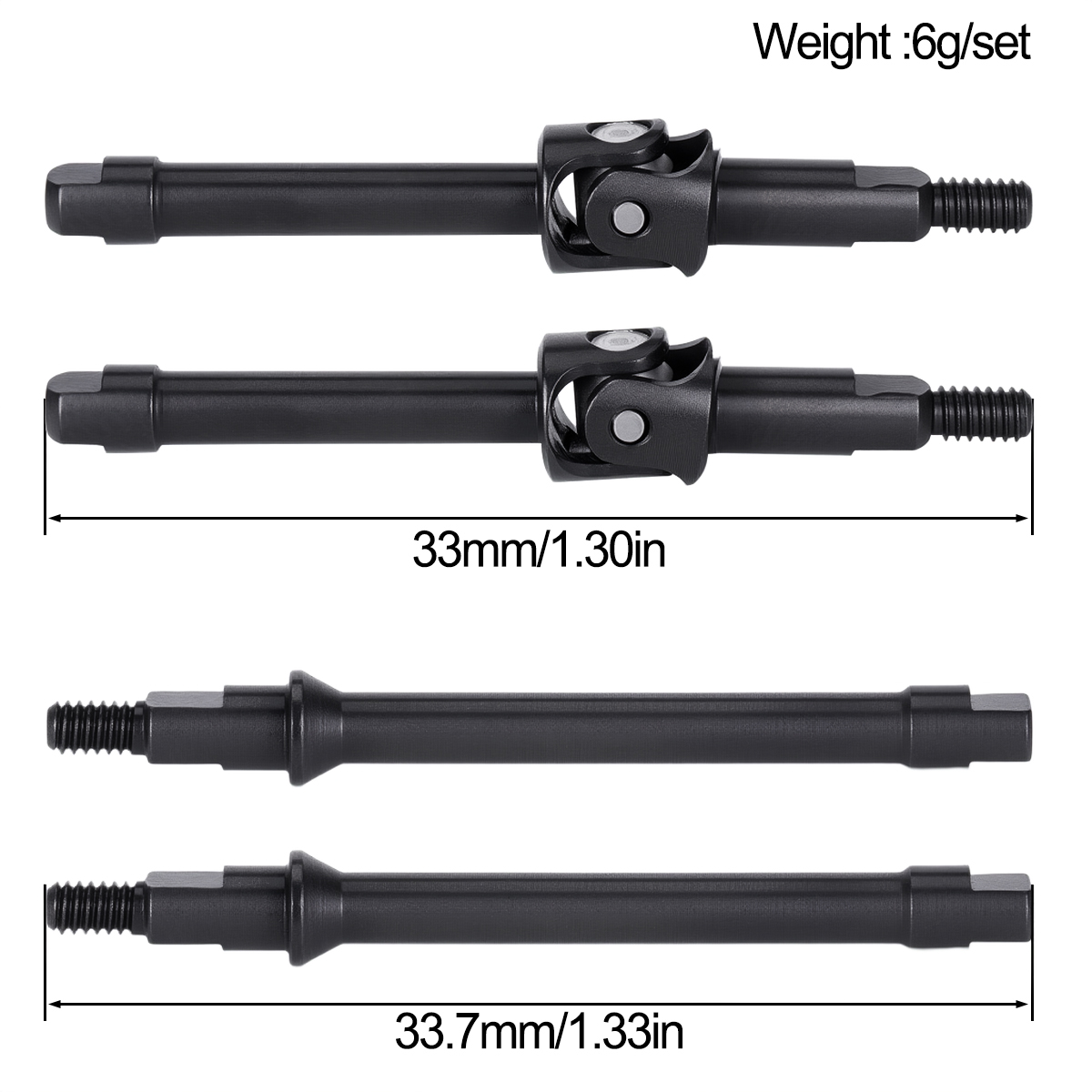 4Pcs Steel Front Rear Axle CVD - Rc Crawler Axle Parts ulasan dan harga