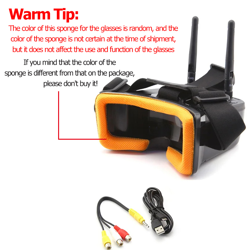 VR009 FPV Video Goggles 3Inch  - Drone Rc With Screen ulasan dan harga