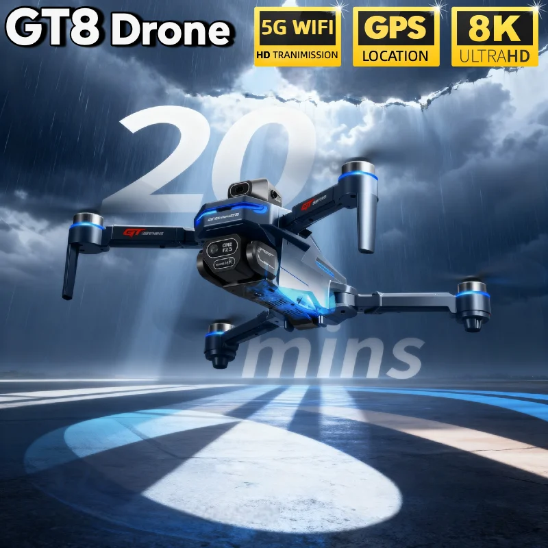 LSRC GT8 Foldable RC Drone Dua - Drone Gt8 Rc ulasan dan harga